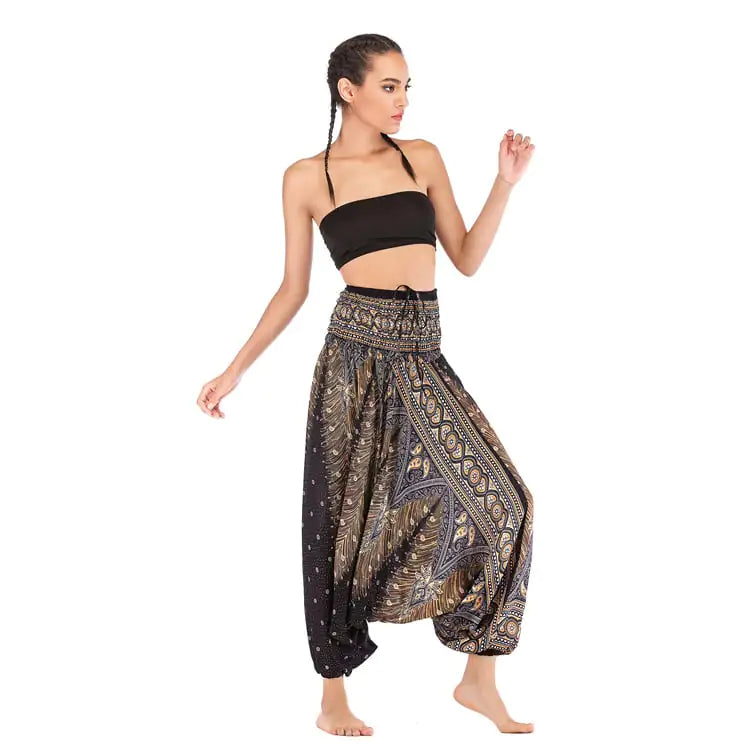 Boho Comfort Yoga Jumpsuit Pants