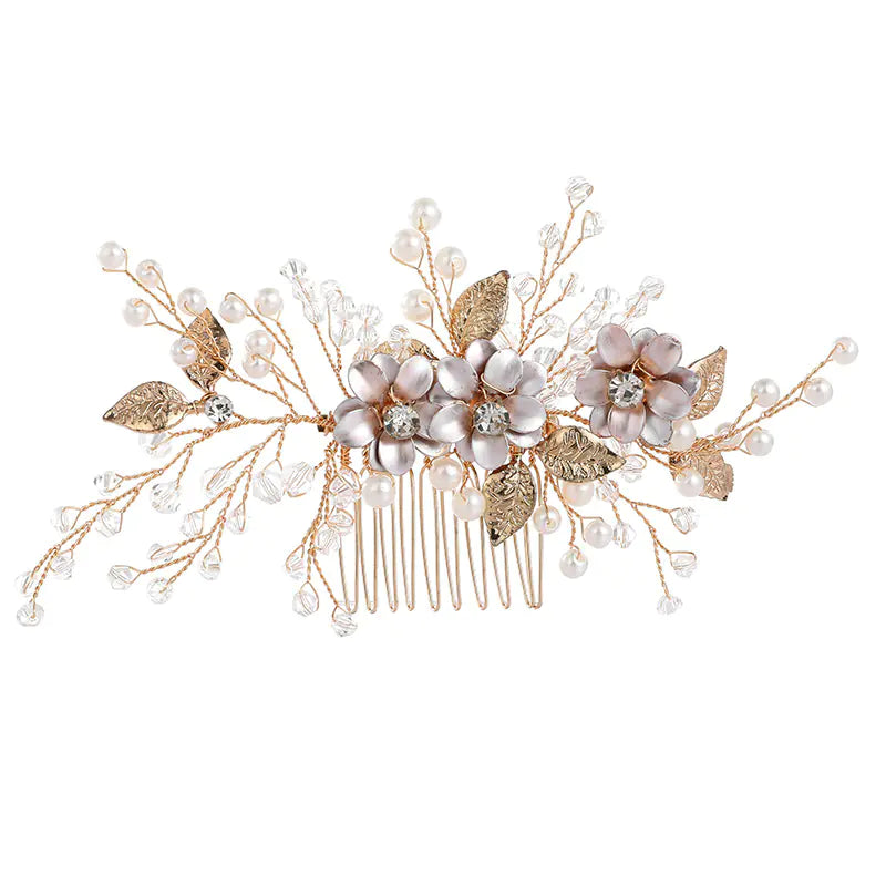 Handcrafted Pearl Bridal Hair Accessories for Dresses