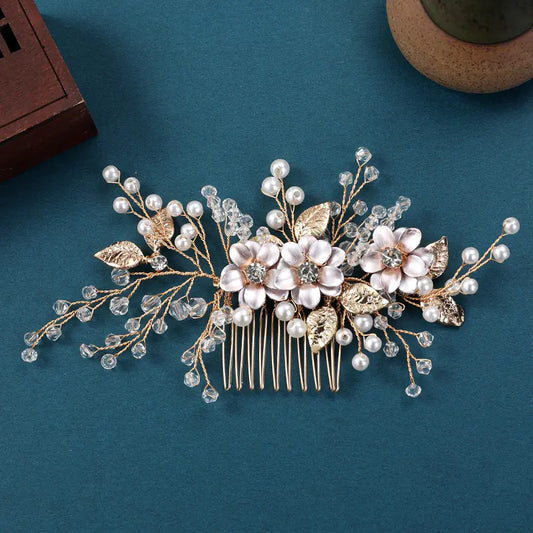 Handcrafted Pearl Bridal Hair Accessories for Dresses