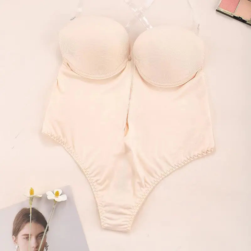 Sexy Backless Bodysuit Bra for Evening Dresses
