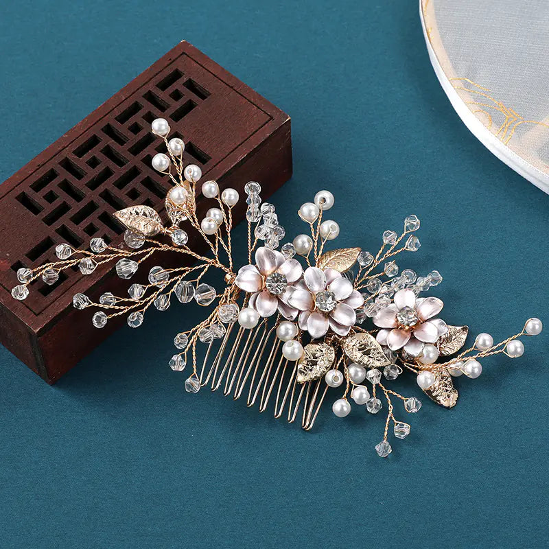 Handcrafted Pearl Bridal Hair Accessories for Dresses